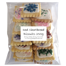 Homemade Iced Shortbread Biscuits 250g